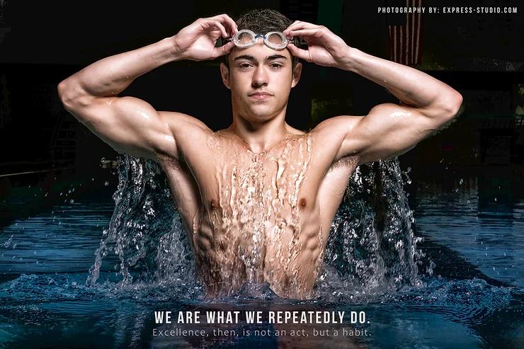 Free Poster of High School Swim Athlete 